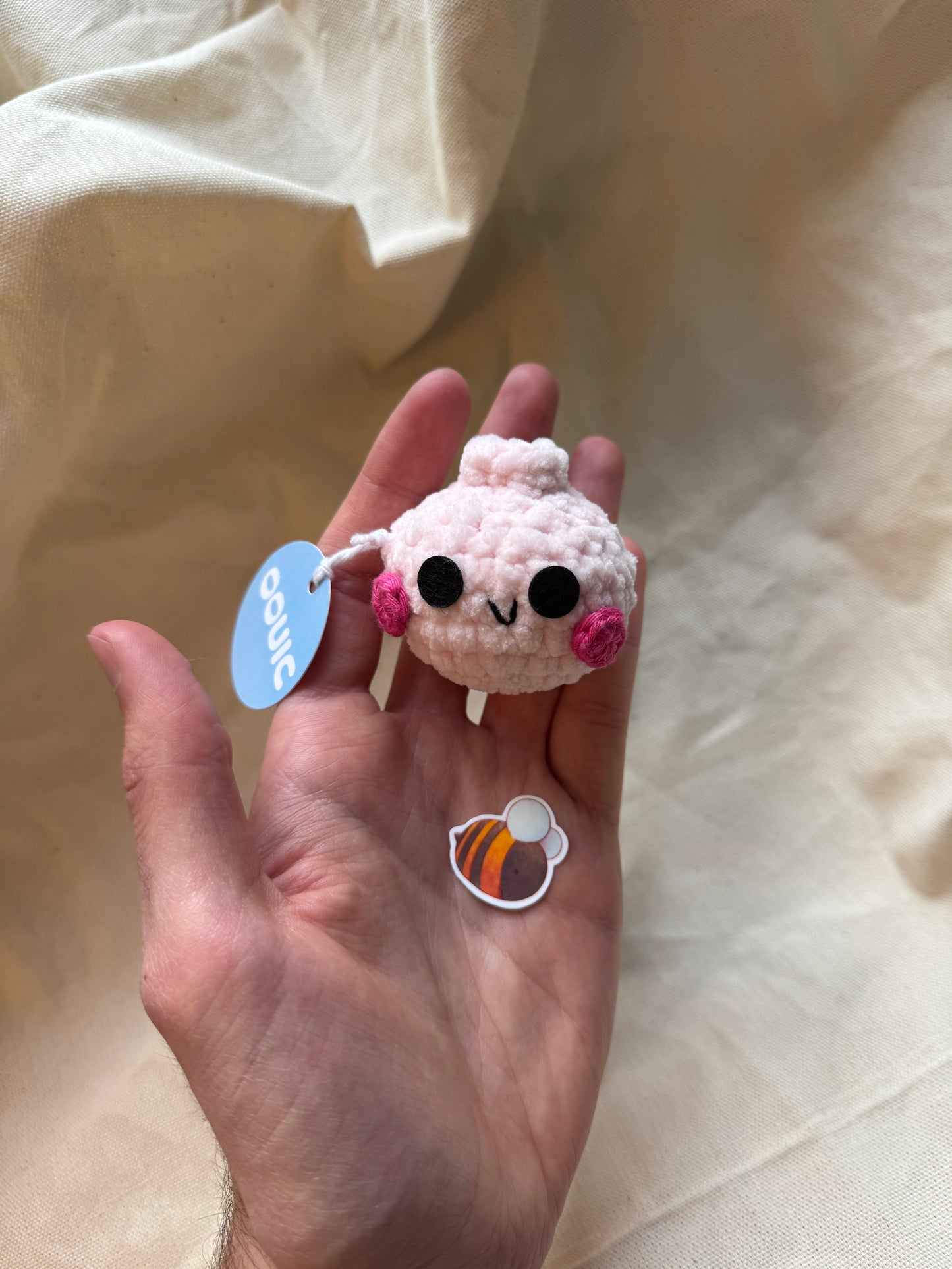 Handmade dumpling plushie