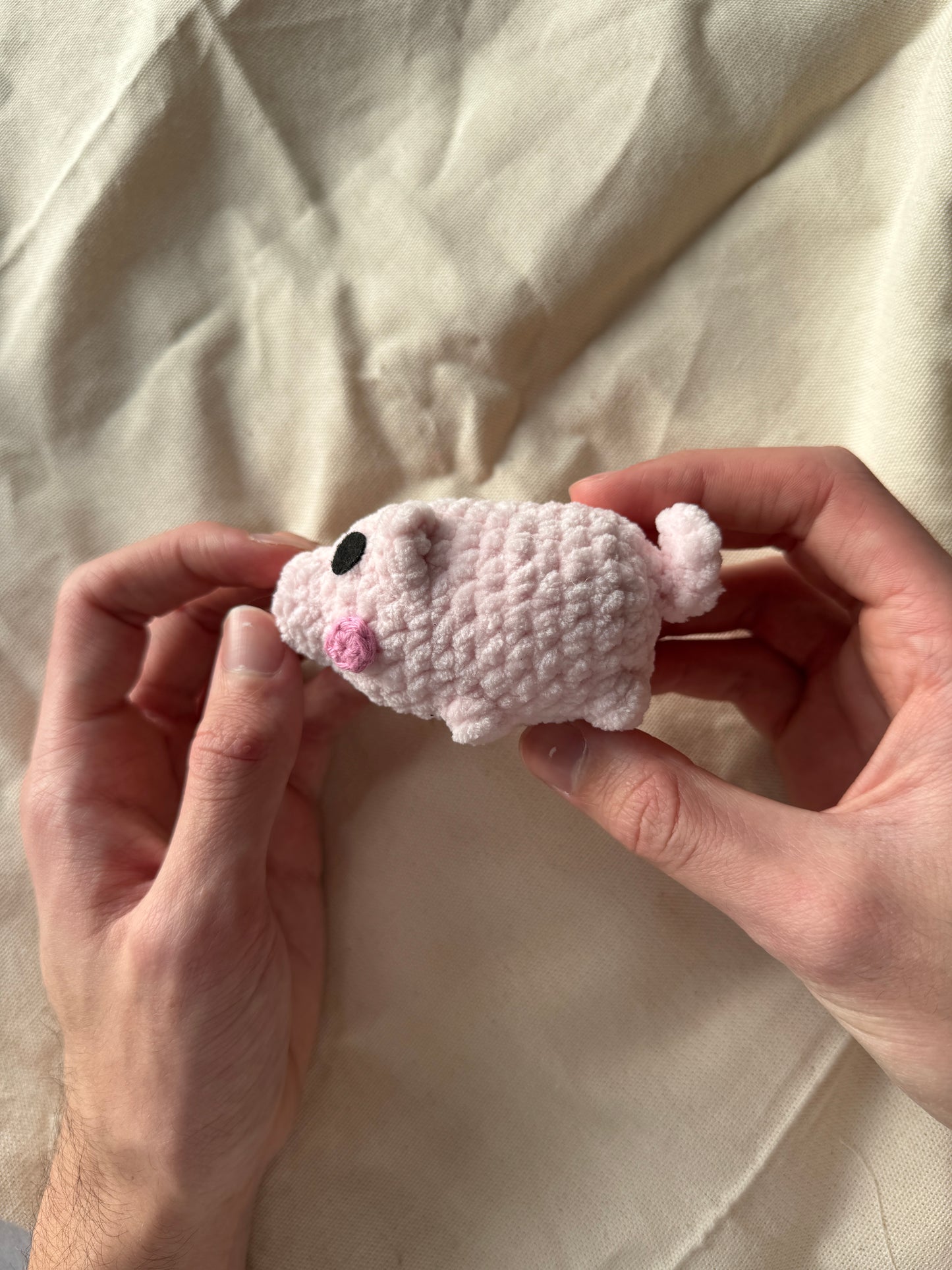 Handmade pig plushie