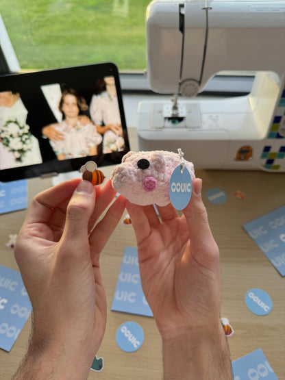 Handmade pig plushie