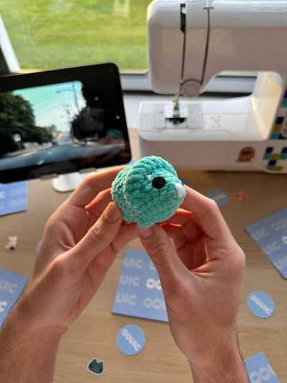 Handmade dinosaur plushie