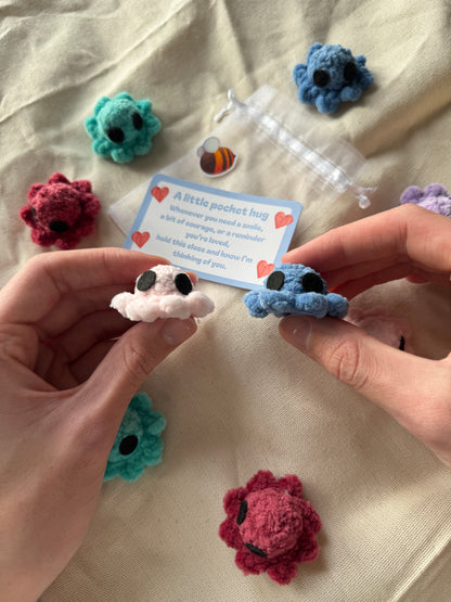 Handmade octopus pocket hug