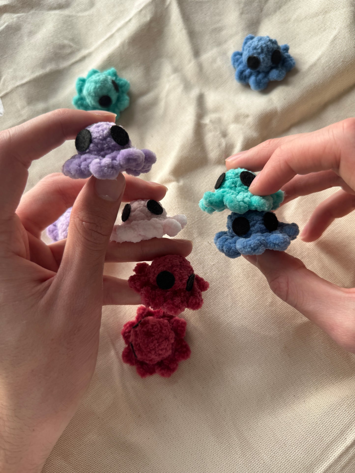 Handmade octopus pocket hug