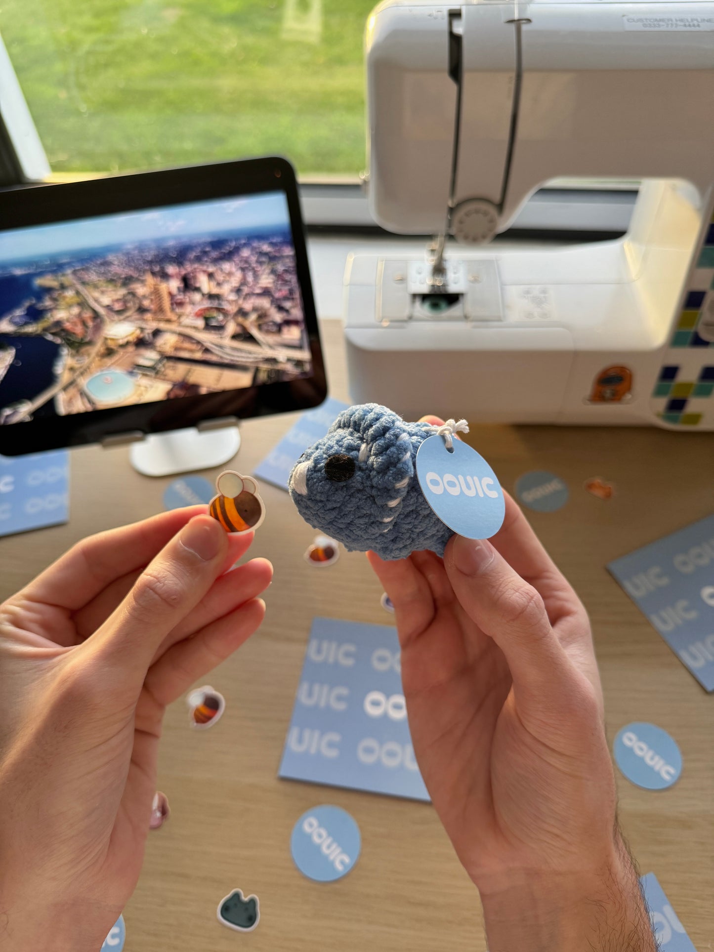 Handmade dinosaur plushie