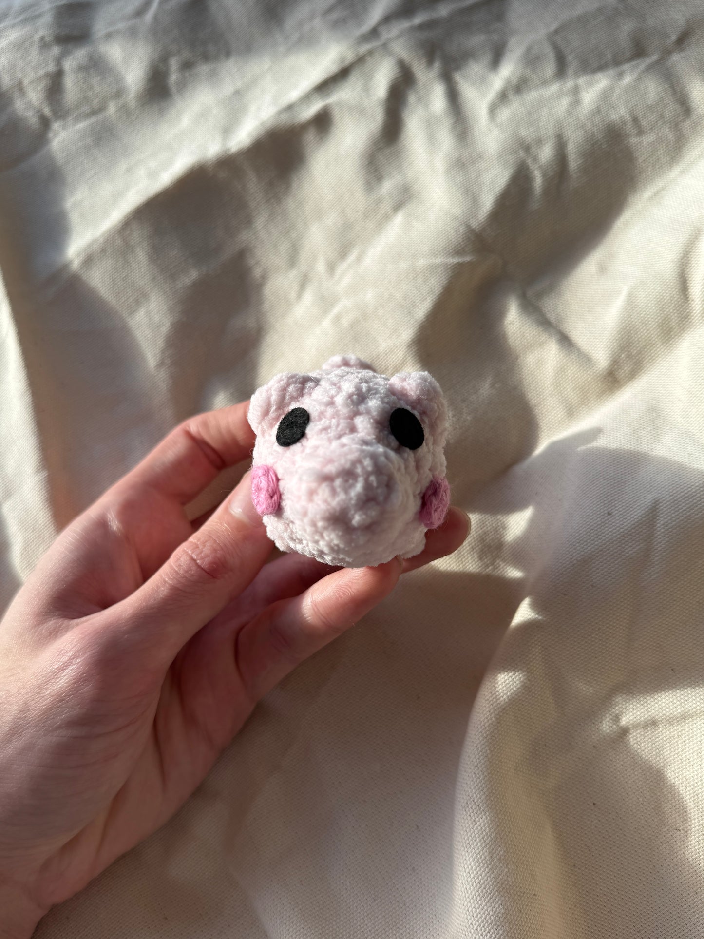 Handmade pig plushie