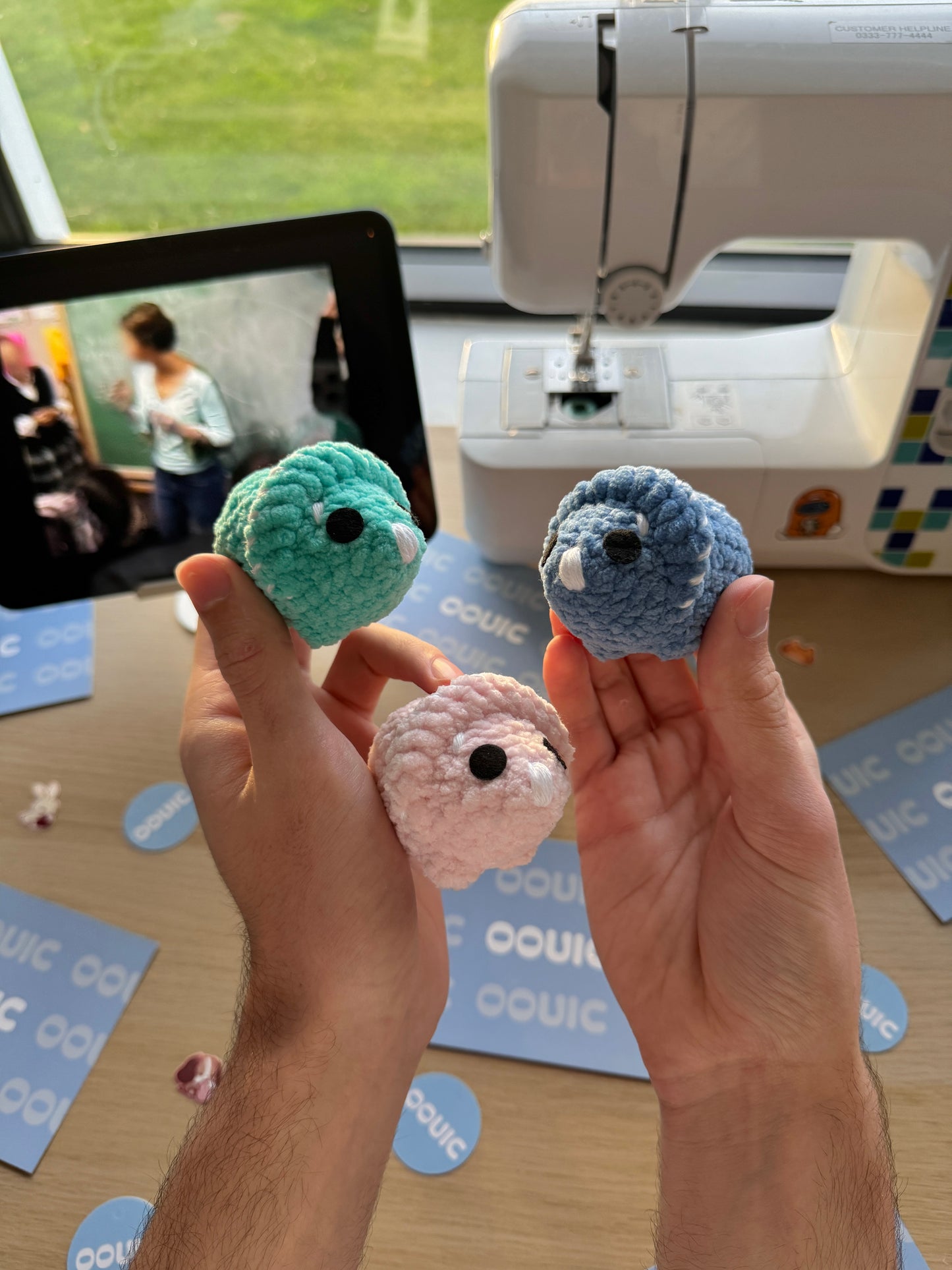 Handmade dinosaur plushie