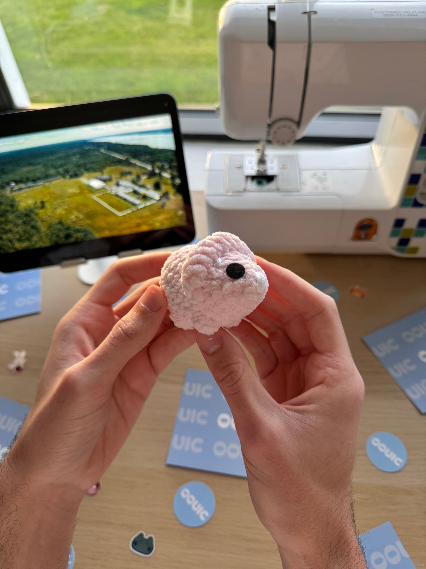 Handmade dinosaur plushie