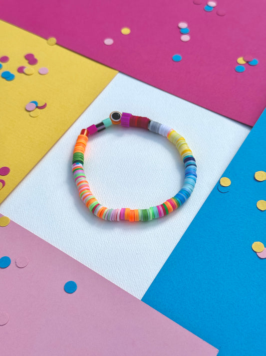 Bracelets by Georgia - colourful eye bracelet (teen/adult bracelet)