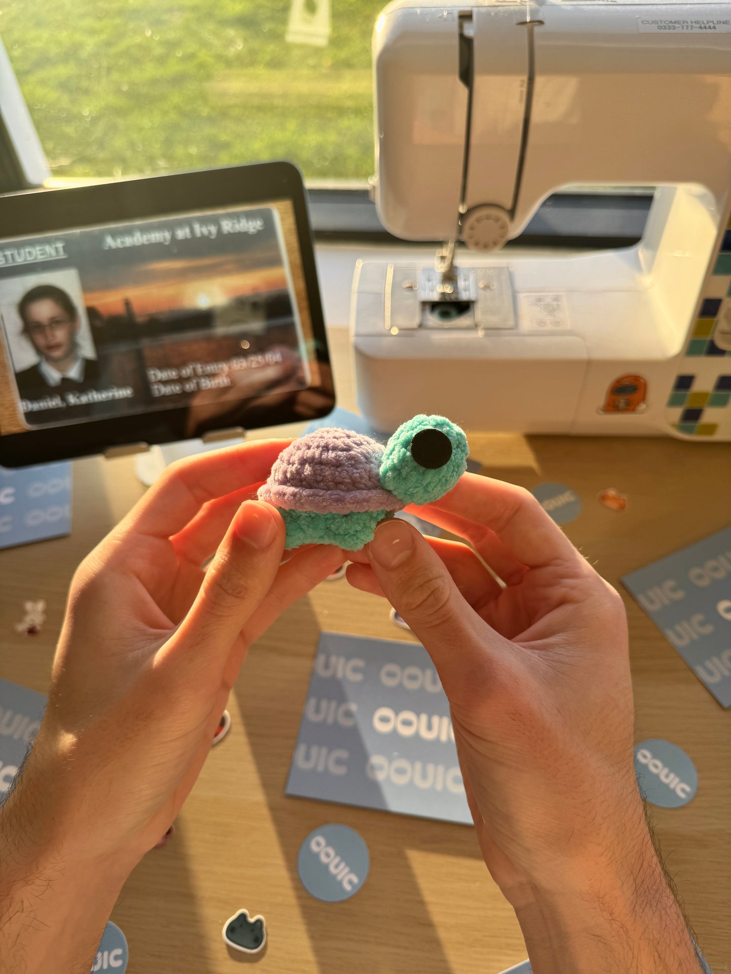 Handmade turtle plushie