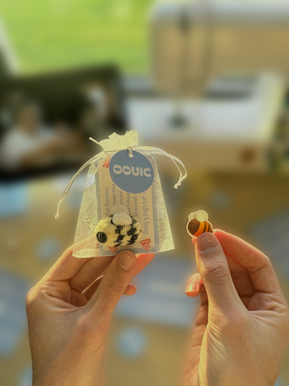 Handmade bee pocket hug