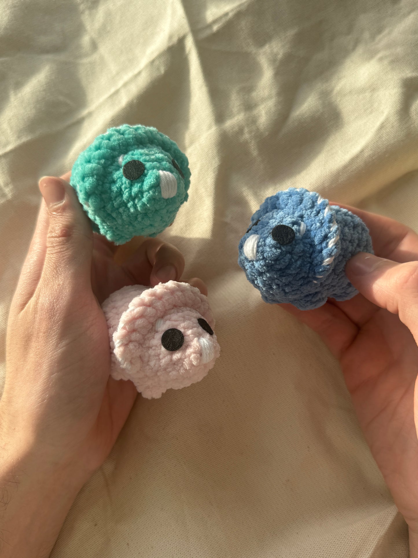 Handmade dinosaur plushie