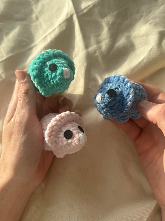 Handmade dinosaur plushie