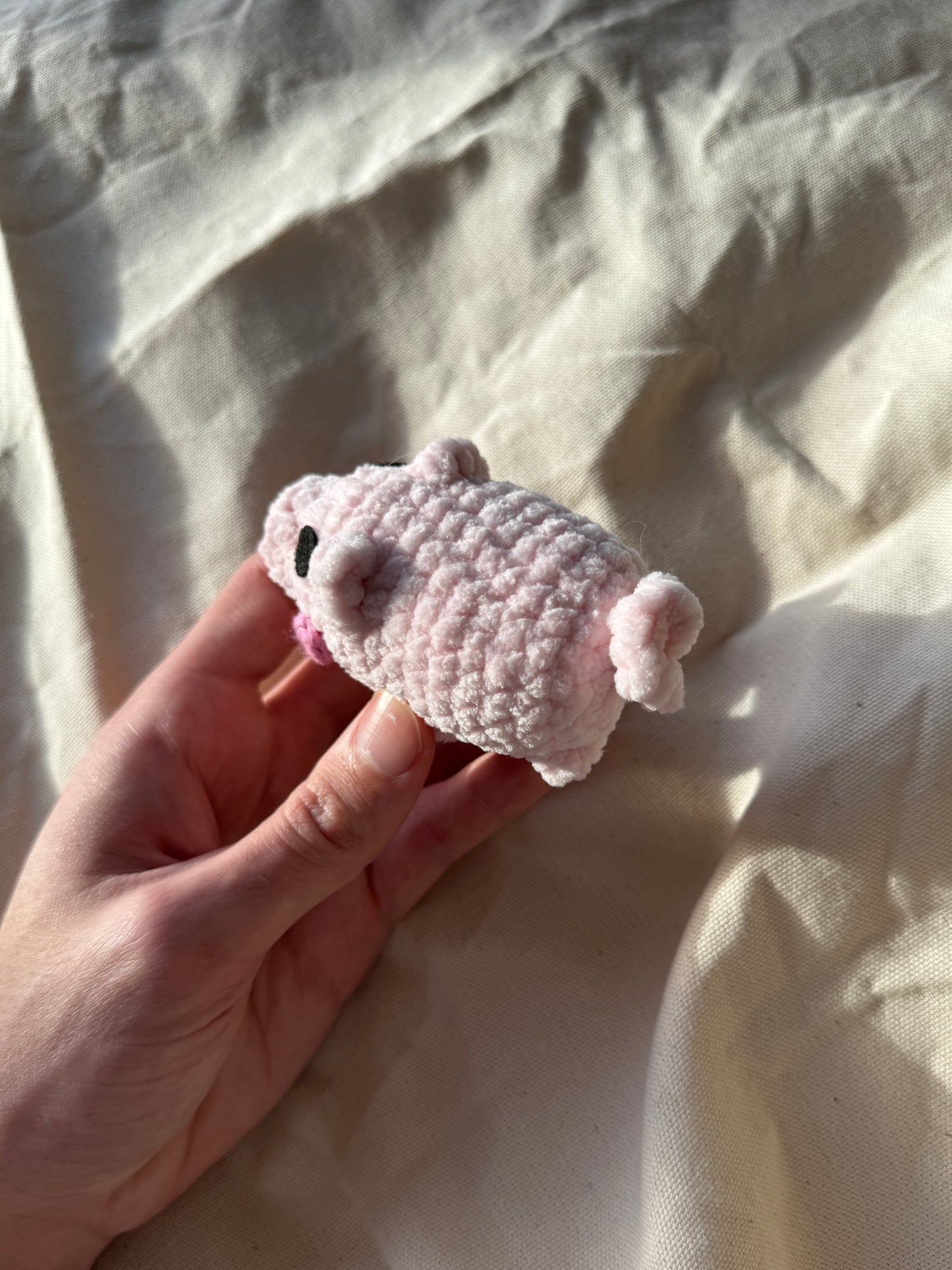 Handmade pig plushie