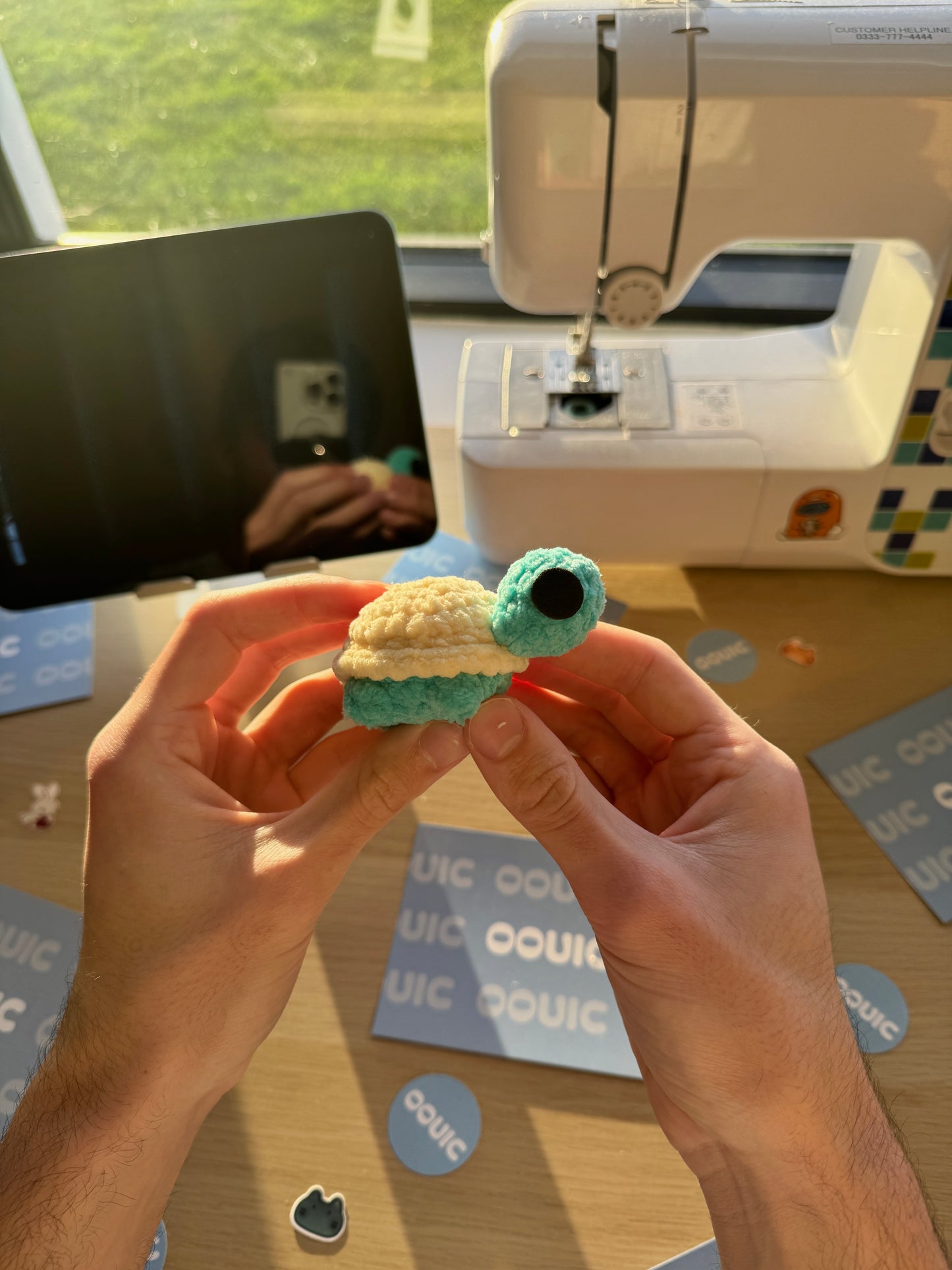 Handmade turtle plushie