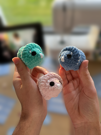 Handmade dinosaur plushie