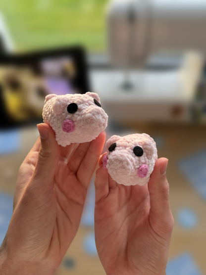 Handmade pig plushie