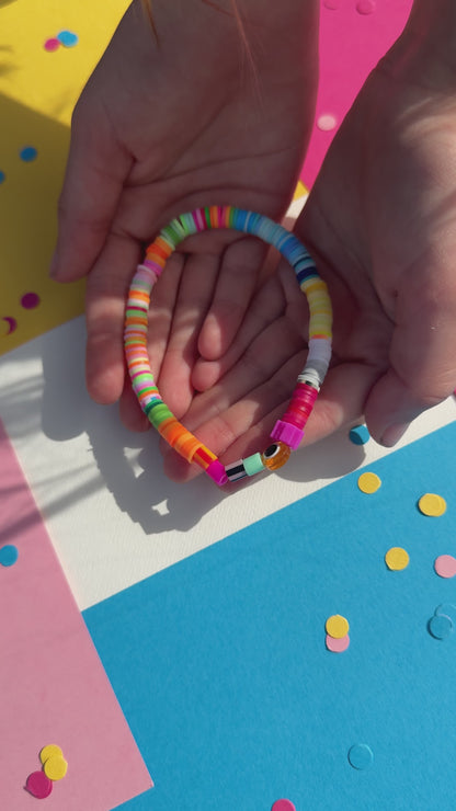 Bracelets by Georgia - colourful eye bracelet (teen/adult bracelet)