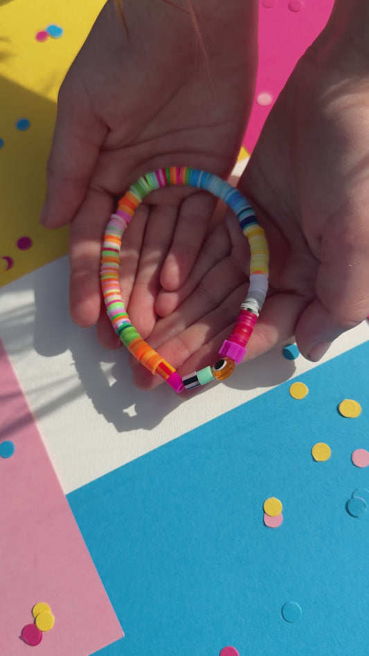 Bracelets by Georgia - colourful eye bracelet (teen/adult bracelet)